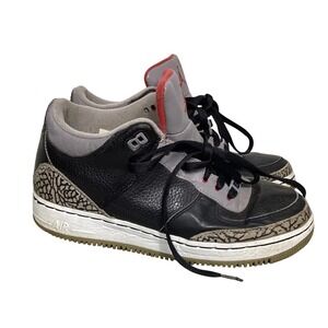 Air Jordan 3 Black/Gray Best Of Both Worlds Youth Sz 7Y Women Sz 8.5 323947-061